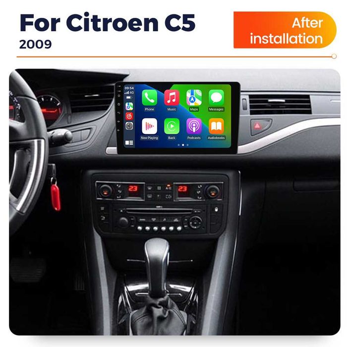 Navigatie Android 14 Citroen C5 2008-2017 1/8 Gb Waze CarPlay + CAMERA