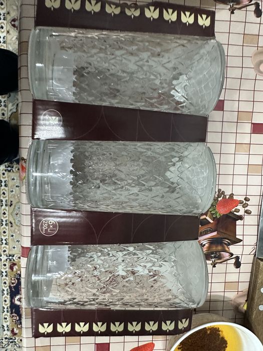 Стаканы стеклянные в наборе