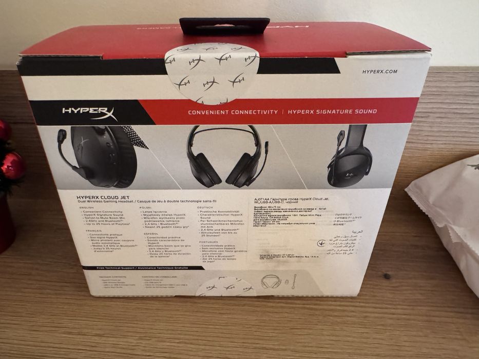 HyperX Cloud Jet Dual Wireless – Gaming слушалки PS5/PC/Phone (НОВИ)