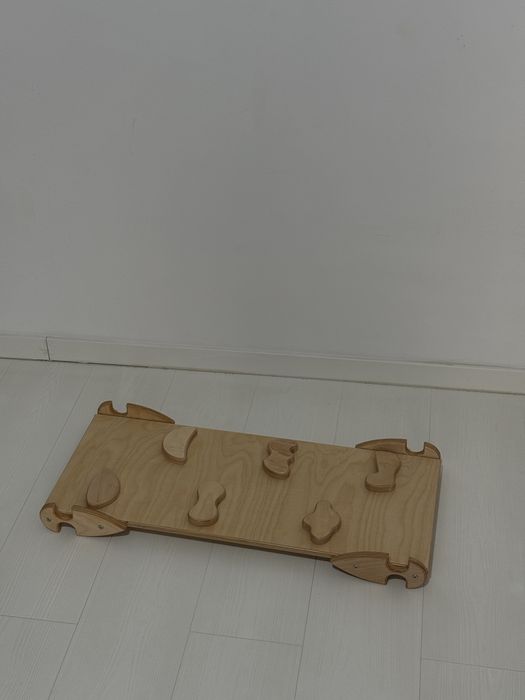 Pikler, triunghi de escaladare cu tobogan si arc de cățărare