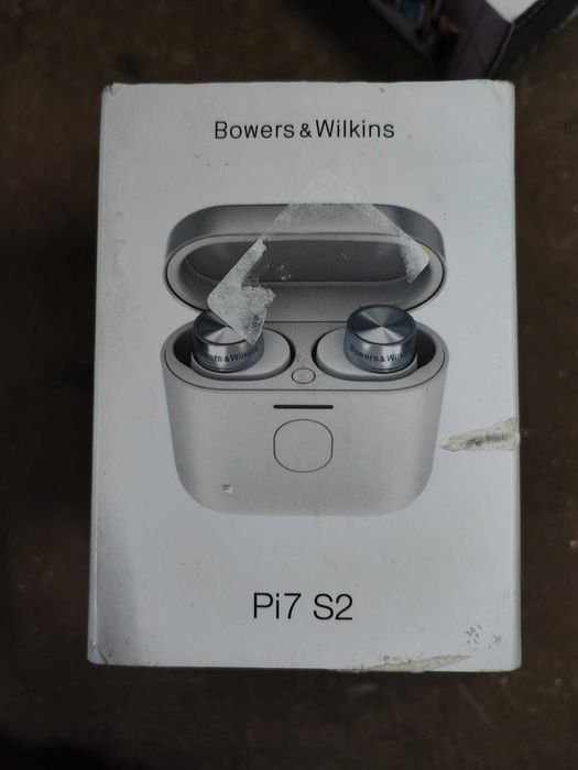 Casti Wireless Bowers & Wilkins Pi7 S2, Anulare Zgomot, Bluetooth, Alb Argintiu