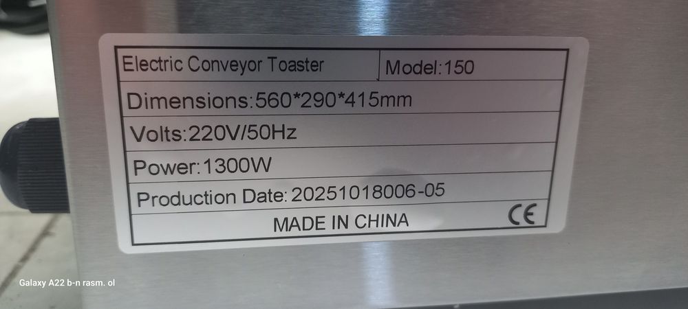 Toaster non qizdiradigan aparat xitoy ARGINAL OPTOM NARX