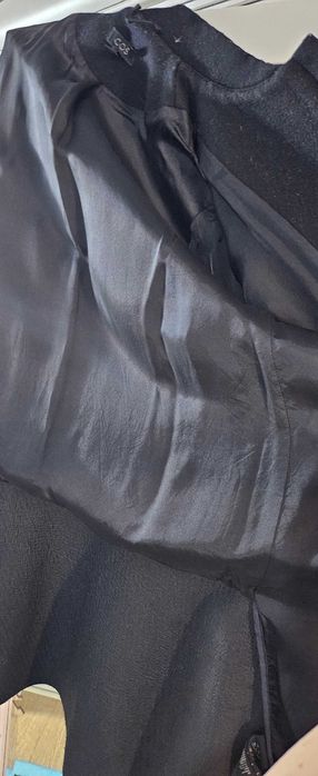 Palton negru COS, din lână