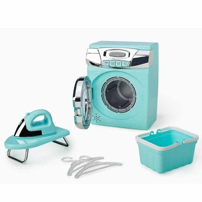 Детски комплект за пране, Пералня, Ютия, Аксесоари, Светлини, Звуци