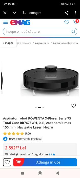 Aspirator robot Rowenta
