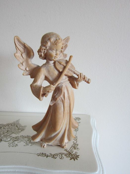 cadou deosebit rar Guardian Angel Inger pazitor lemn 1960
