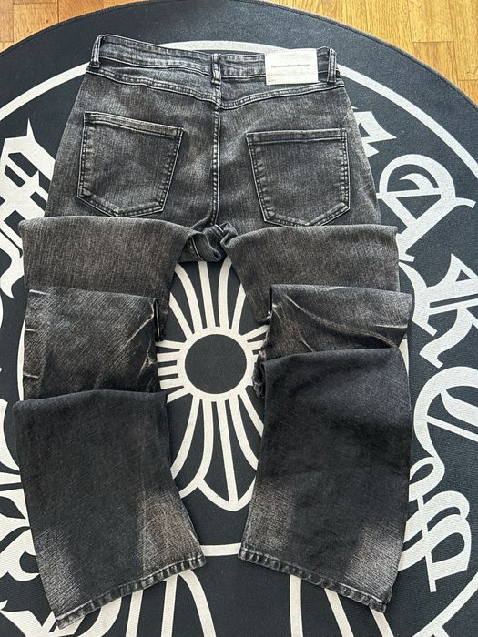 No E Mosen Custom Studded Curved Jeans