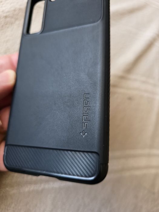 Pachet husa Spigen + folie sticla Spigen pt Samsung S21 FE