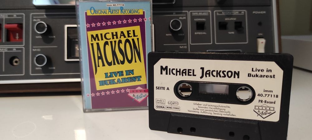 Caseta Michael Jackson live in Bukarestt