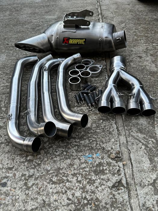 Akrapovic Full exhaust CBR650R/F, Delkevic ER6F/N, GSXR carbon, FZ6