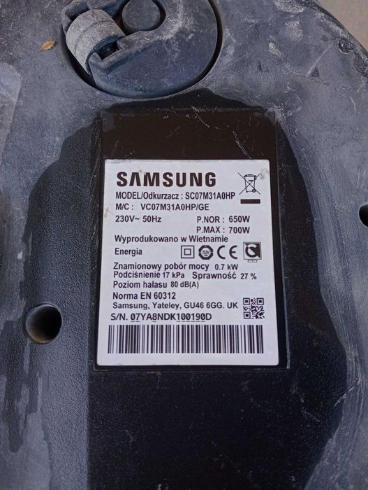 Piese aspirator Samsung VC07M31A0HP