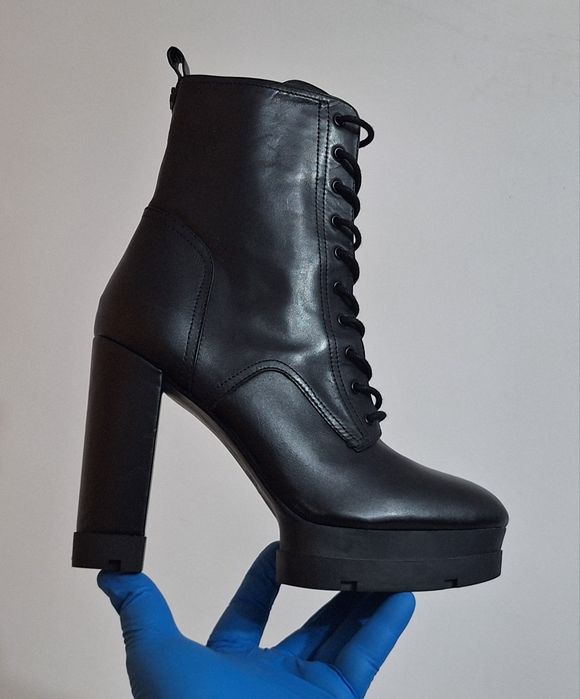 GUESS ghete damă Bills Noi, boot, cizme originale Guess din piele naturală, Nr. 41 EU