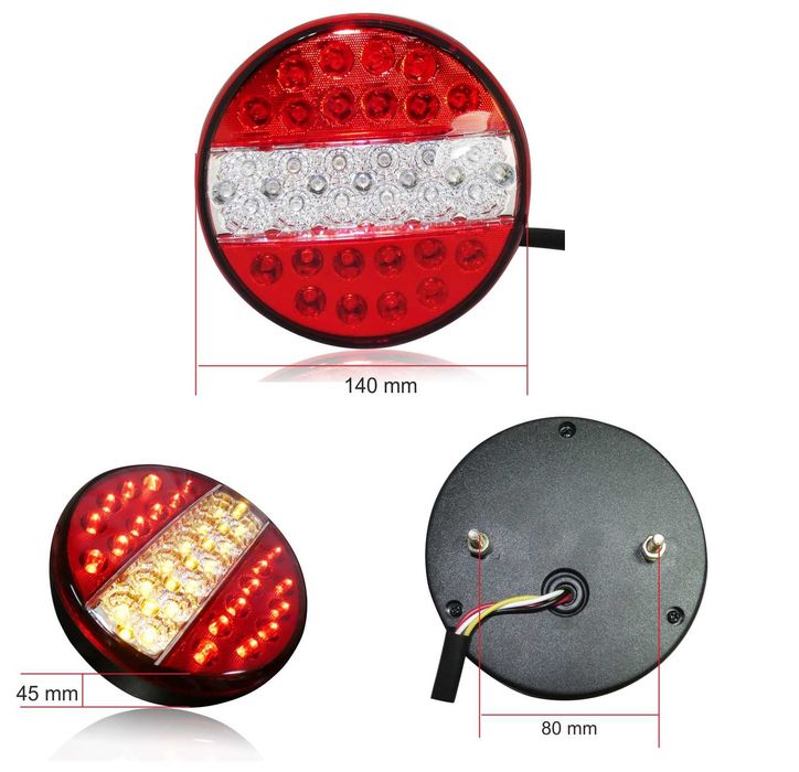 К-кт LED Диоден стоп тип хамбургер 12V 24V за бус,камион,ремарке и др
