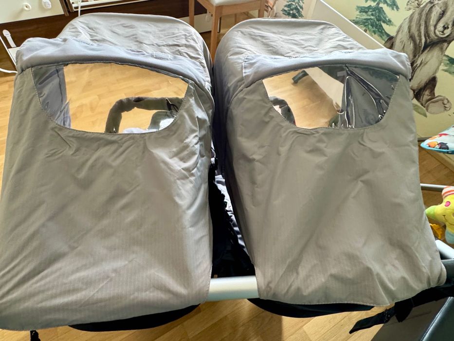 Количка за близнаци Mountain Buggy Duet V3, сива