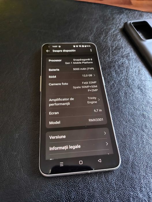 Vând telefon Realme GT 2 Pro 5G - 256GB / 12GB RAM, Snapdragon 8 Gen 1