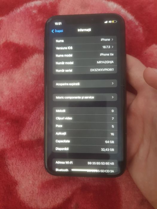Iphone xr  88la suta baterie