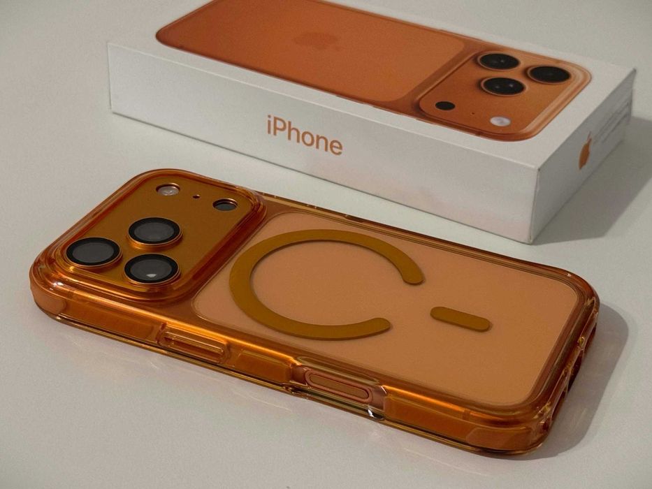 Бартер! Като НОВ! iPhone 17 Pro Cosmic Orange (Оранжев) 100% 73 Цикъла.
