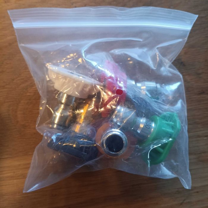 НОВ! Двоен конектор за пяна и дюза за водоструйка, 1/4" Quick Connect