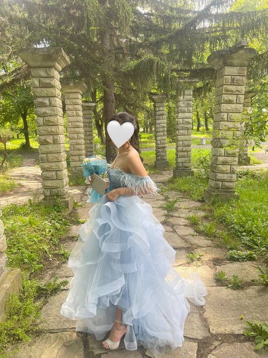 Бална рокля бебешко синьо