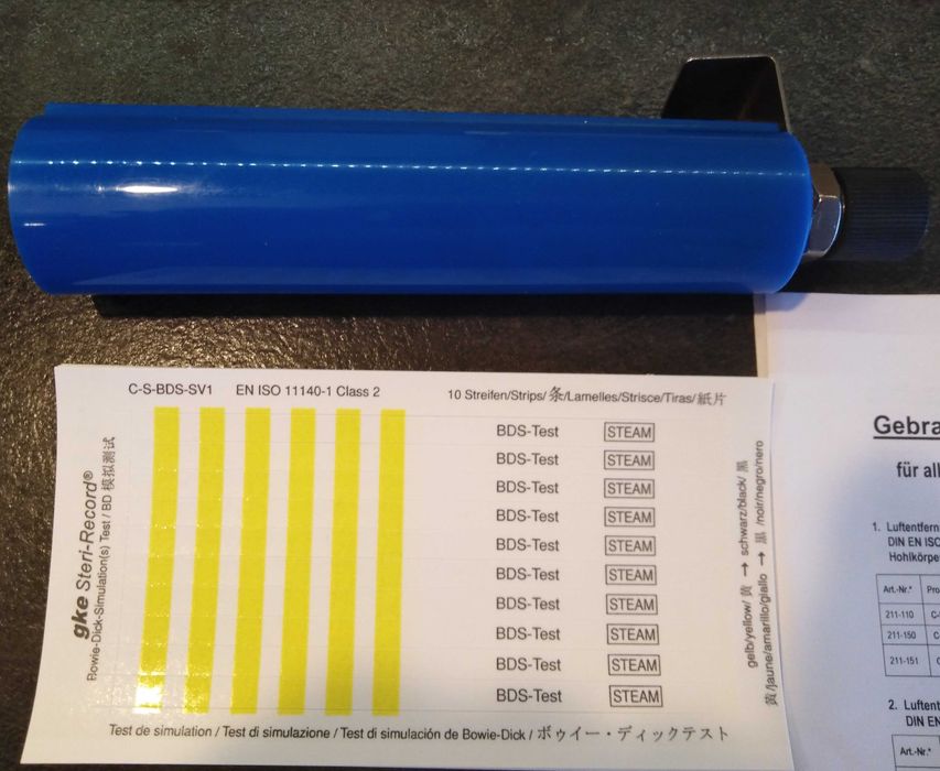 GKE Steri Record test simulare Bowie & Dick pentru autoclav