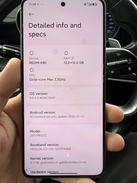 Xiaomi Redmi K80 12/256 (Snapdragon 8 Gen 3)