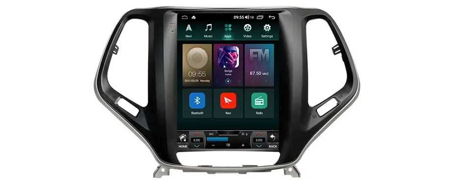 Navigatie Android TESLA Jeep Cherokee 2013-2018 1/6 Gb Ram Carplay