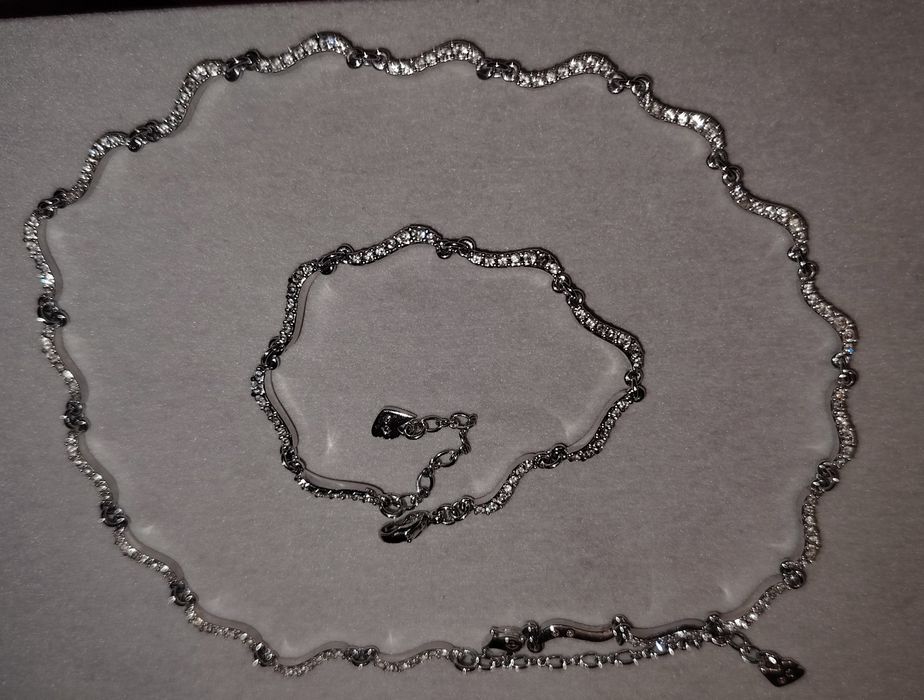 Set swarovski lanț și bratara