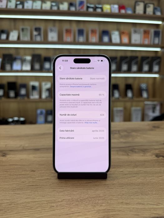 ‼️ iPhone 15 Green 128Gb - Sanatate baterie 90% - Garantie 12 luni