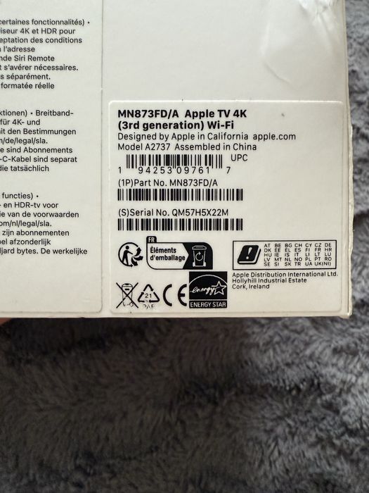 Vand Appel TV 4K , Generatia a 3-a ,32GB