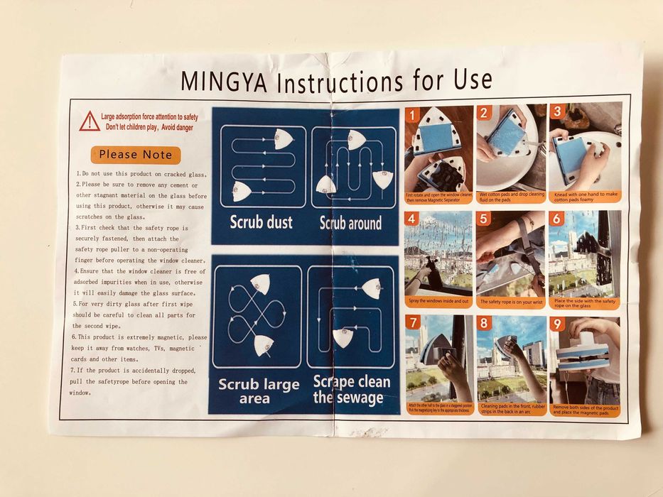 Нова магнитна чистачка за прозорци ZUNSEAT, за стъклопакети 8-40 мм