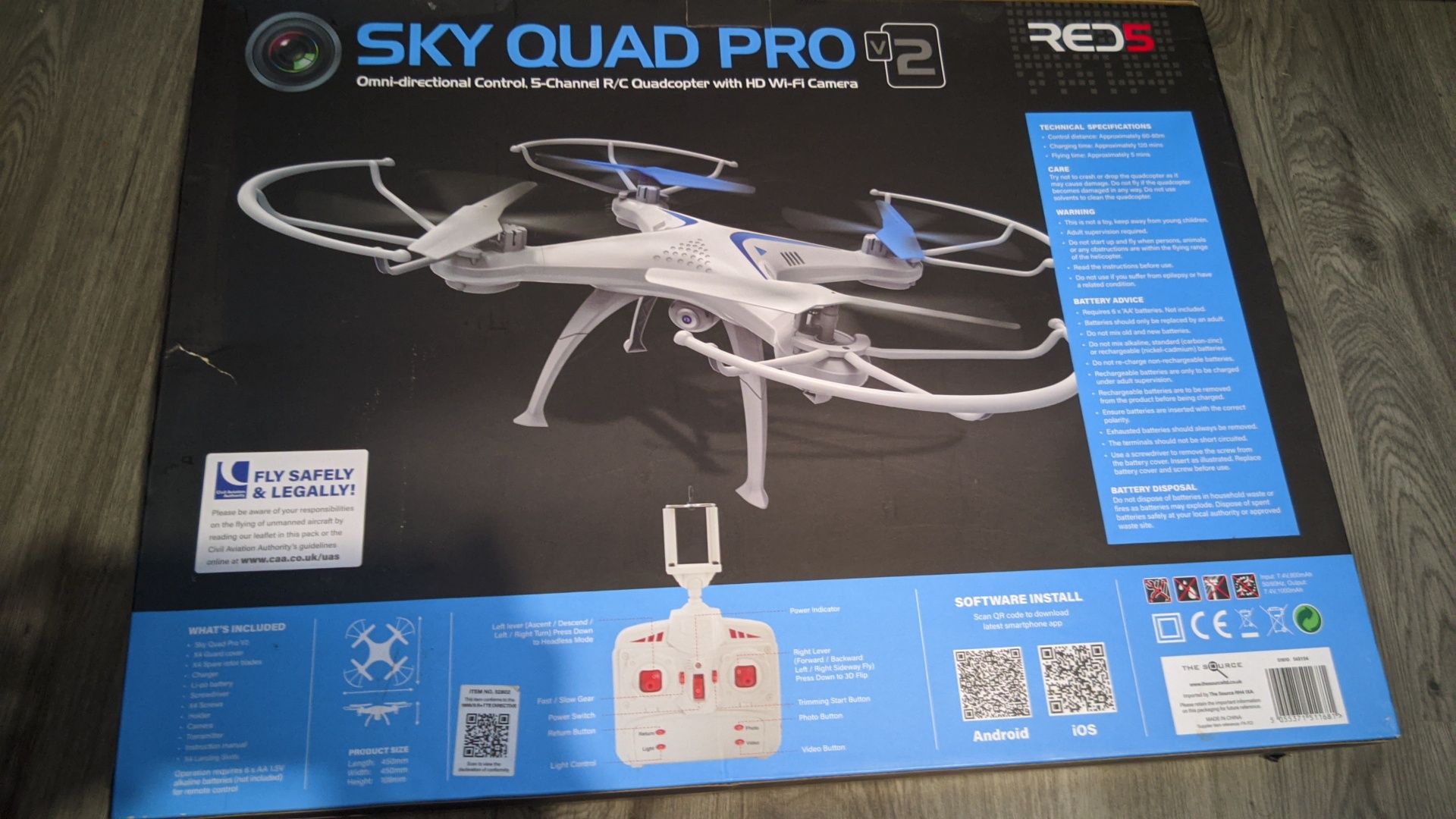 Sky quad deals pro v2 battery