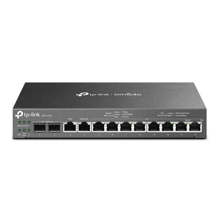 ER7212PC Гигабитный VPN-маршрутизатор Omada и 8 портами PoE+