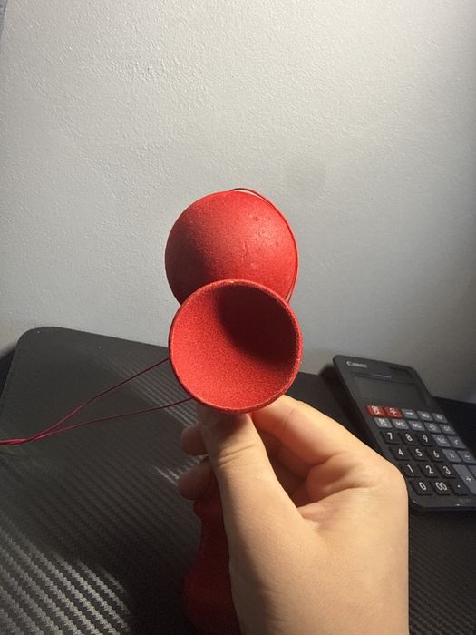 Fuzzy red turbo shape