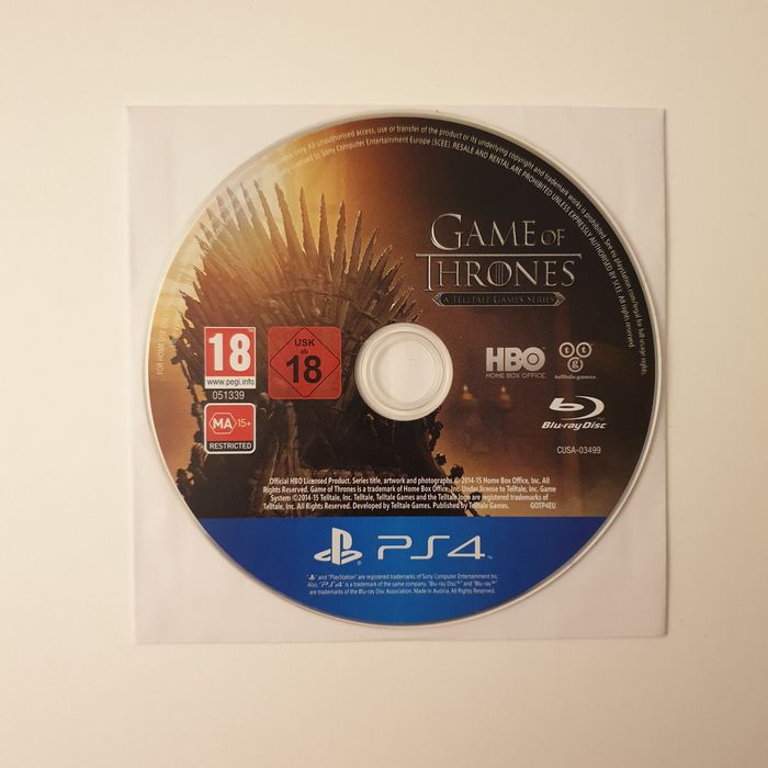 Game Of Thrones A Telltale Games Series PS4/Playstation 4