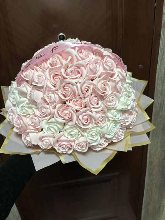 Buchet 101 din trandafiri de sapun pentru cerere în căsătorie
