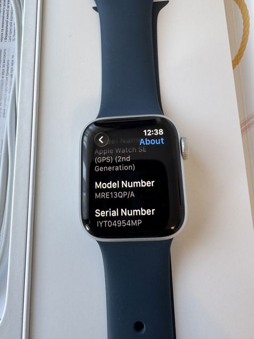 Apple Watch SE 2 40 mm Storm Blue S/M