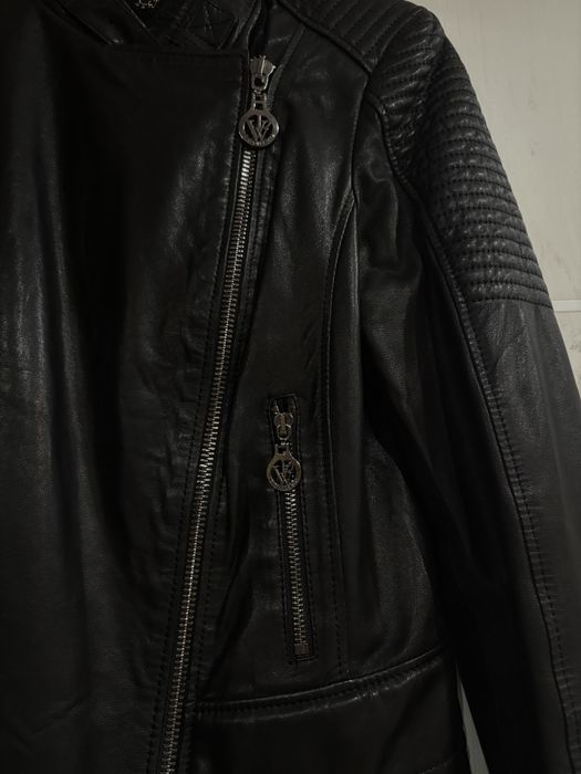 Дамско яке естествена кожа#Massimo Zardi