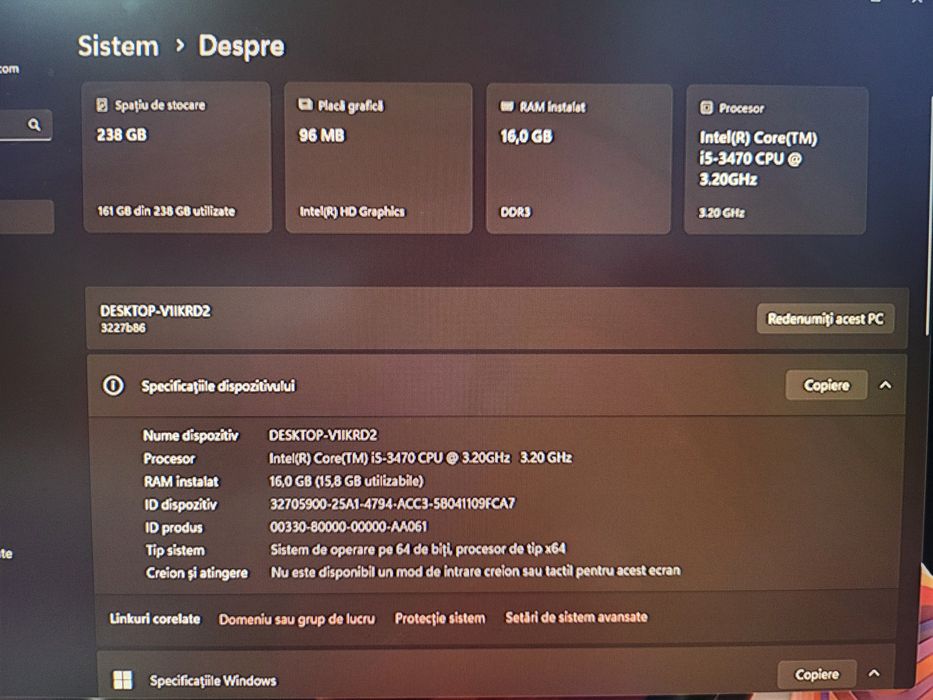 Unitate PC Lenovo ThinkCentre Series M