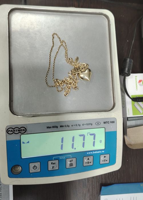 Lanț de aur galben de 14K