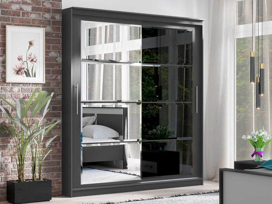 Продам Шкаф-купе МИФ Элегант №7, 2.0 м, цвет графит