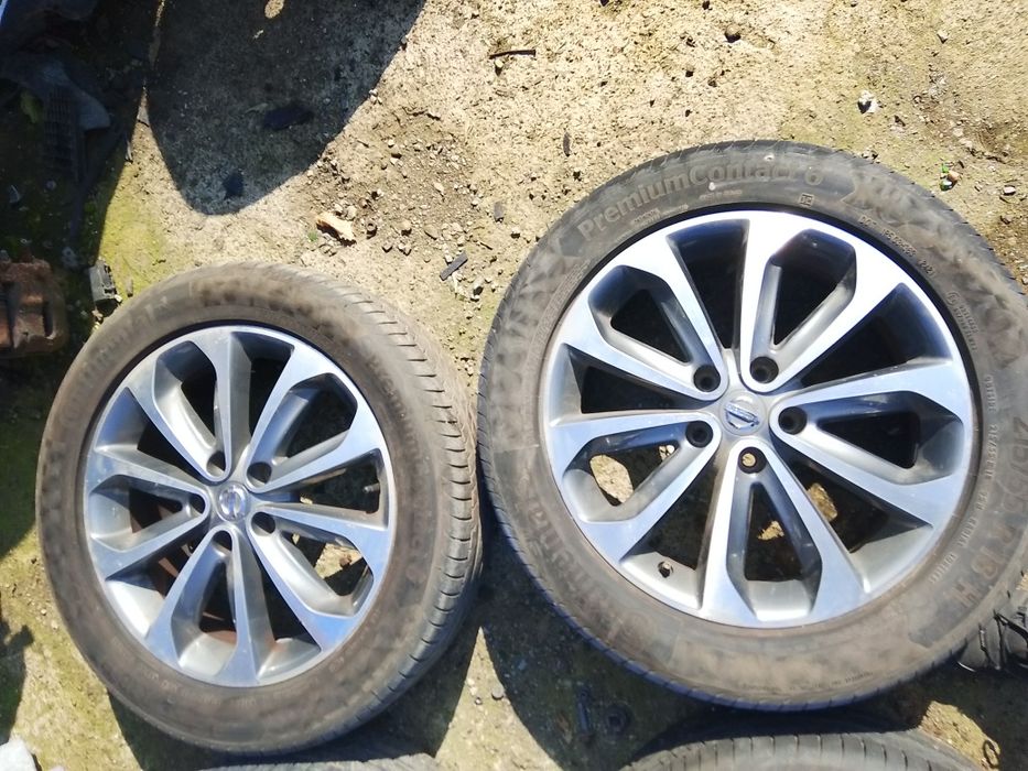 Ляти джанти 18ки с летни гуми 6мм Continental  Нисан Nissan 5#114.3