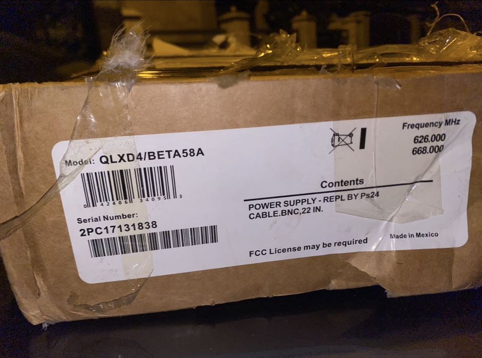 Microfon shure qlxd fara antena si capsula