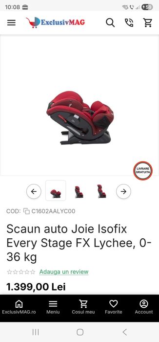 Vand scaun auto Joie