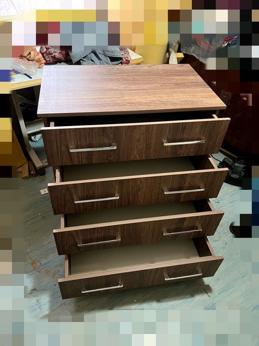 Продается комод ,новый высота  90, ширина 80,глубина ящика большаям45