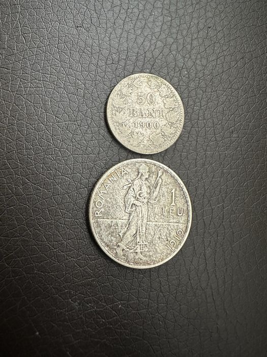 1 leu 1910 + 50 bani 1900