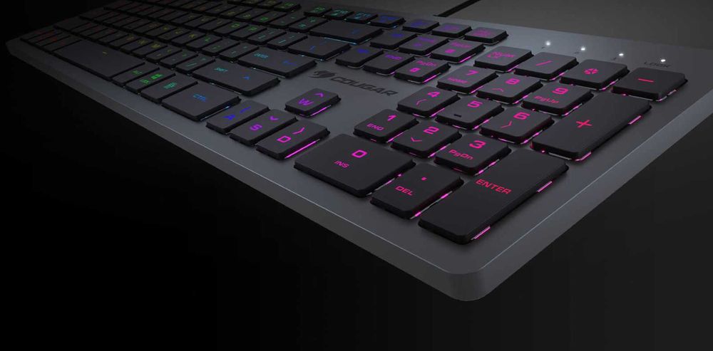 ! Keyboard Cougar|VANTAR AX|ножничная|USB A|RGB|1.6м