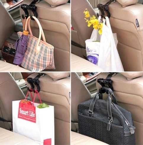 Закачалка за кола с 2 куки за подглавник