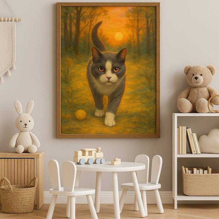 Уникални дигитални картини на котката Маша