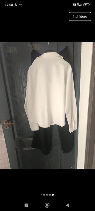 Cămașă eleganta + pantaloni evazați marimea L