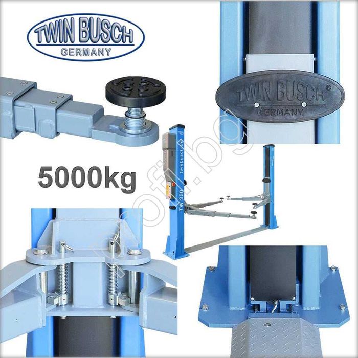 Подемник 5t PROFI TWIN BUSCH GmbH GERMANY автоматично спускане. ЛИЗИНГ